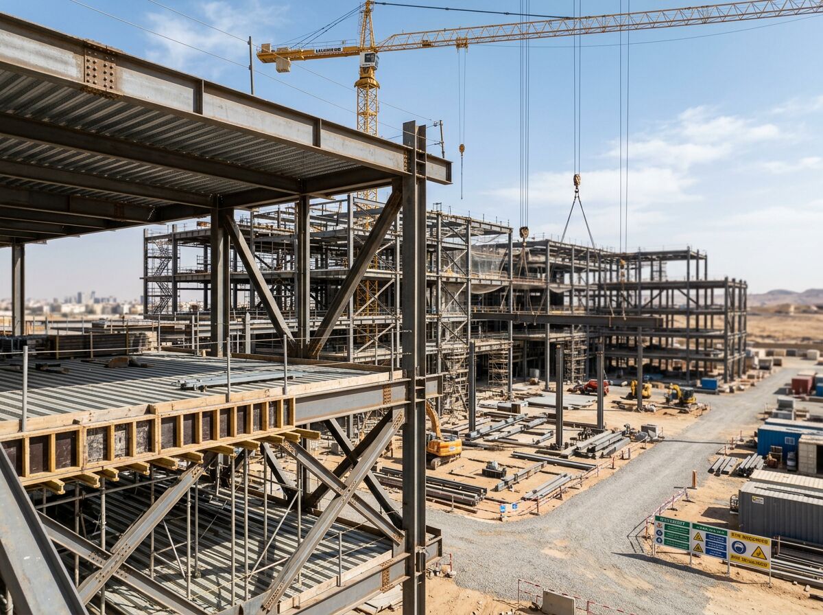 موقع تنفيذ في الرياض — إشراف هندسي من أعمال المكتب